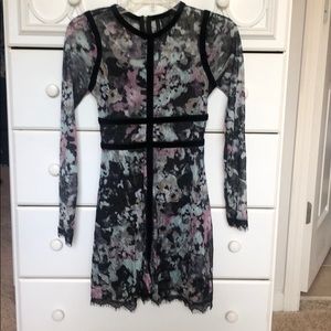 Long sleeved floral dress